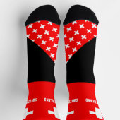 Chaussette Chaussettes suisses, couleurs du drapeau suisse /  (Haut)