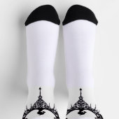 Chaussette Chaussettes symbole de dragon pour femmes (Haut)