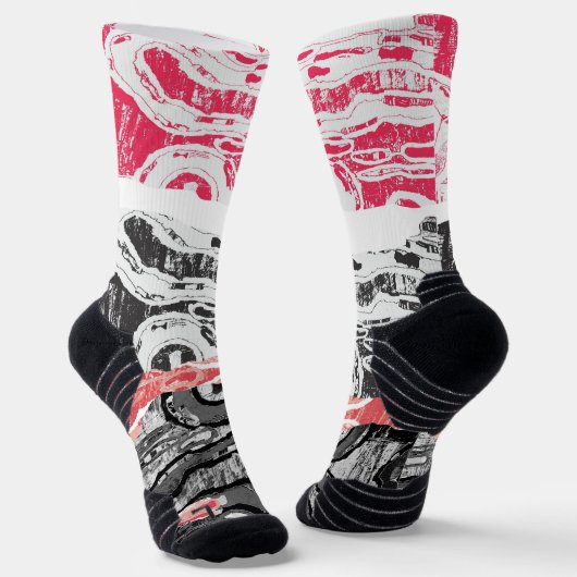 Chaussette Chaussettes – Terre Abstraite (Angulaire)
