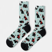 Chaussette Chaussettes Terrier écossaises de Noël (Gauche)
