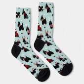 Chaussette Chaussettes Terrier écossaises de Noël (Droite)