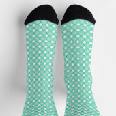 Chaussette Chaussettes Tourbillon Vert Blanc (Haut)