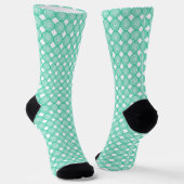 Chaussette Chaussettes Tourbillon Vert Blanc (Angulaire)