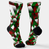 Chaussette Chaussettes triangles rouges et vertes (Angulaire)