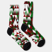 Chaussette Chaussettes triangles rouges et vertes (Droite)