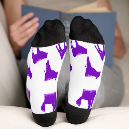 Chaussette Chaussettes Vache Violette (Fond)