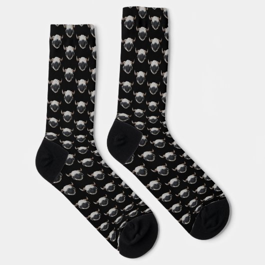 Chaussette Chaussettes Valais Blacknose, noires (Droite)