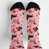 Chaussette Chaussettes Valentine Dachshund (Haut)