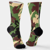 Chaussette Chaussettes vert camouflage et marron (Angulaire)