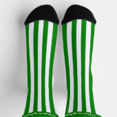 Chaussette Chaussettes Vert Et Blancs Design (Haut)