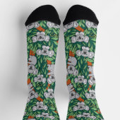 Chaussette Chaussettes vertes Cute Koala Motif Hunter (Haut)