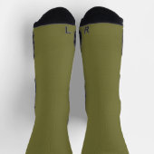Chaussette Chaussettes vertes en olive (Haut)