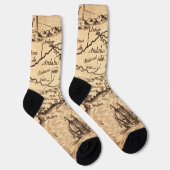Chaussette Chaussettes Vintage Map Crew (Droite)