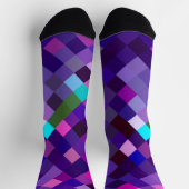 Chaussette Chaussettes Violettes Pixelisées (Haut)