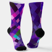 Chaussette Chaussettes Violettes Pixelisées (Angulaire)