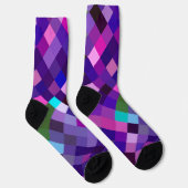 Chaussette Chaussettes Violettes Pixelisées (Droite)
