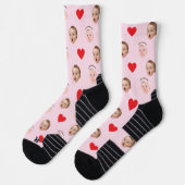 Chaussette Chaussettes Visage, Chaussettes Photo Personnalisé (Gauche)