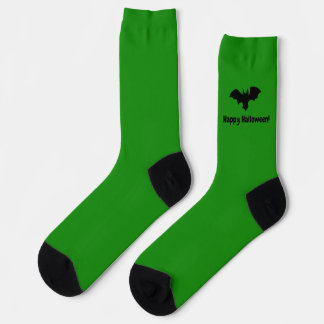 Chaussette Chauve-souris volante sur fond vert - Joyeux Hallo