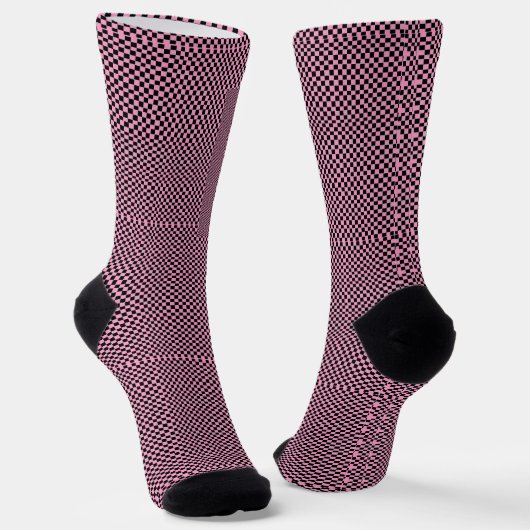 Chaussette Checkered black and pink socks (Angulaire)