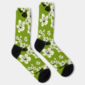 CHAUSSETTE CHERRY BLOSSOM - SAKURA (MATCHA GREEN) (Droite)