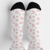 CHAUSSETTE CHERRY BLOSSOM SAKURA NOM MOTIF SOCKS (Haut)