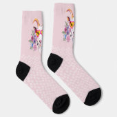 Chaussette Chèvre rose Hipster HoofPrints Chaussettes (Droite)