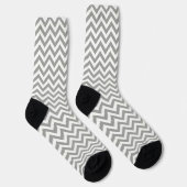 Chaussette Chevron blanc gris (Droite)