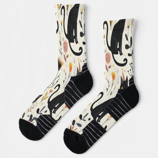 Chaussette Chic Chat Chaussettes À Thème Chat (Gauche)