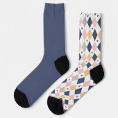 Chaussette Chic Pastel Chic Peach Jacquard Odd Chaussettes Di (Gauche)