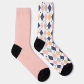 Chaussette Chic Pastel Shabby Peach ArgyleOdd Chaussettes Non (Droite)