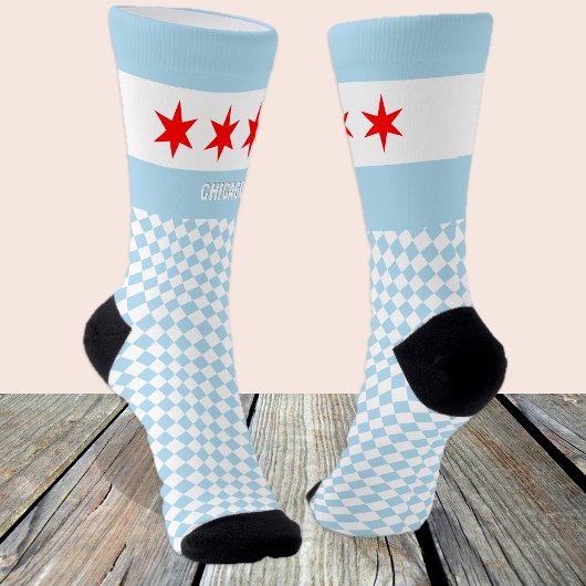 Chaussette Chicago Socks, Chicago flag mode /sports