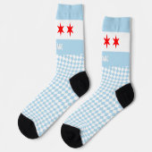 Chaussette Chicago Socks, Chicago flag mode /sports (Gauche)