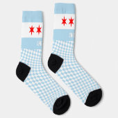 Chaussette Chicago Socks, Chicago flag mode /sports (Droite)
