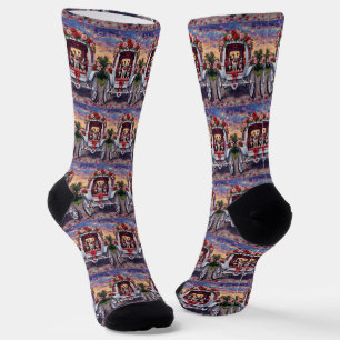 Chaussette Chien American Staffordshire Saint-Valentin
