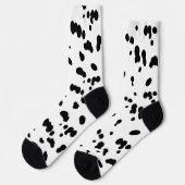 Chaussette Chien dalmate noir et blanc Motif de fourrure à po (Gauche)