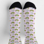 Chaussette Chien de levure Bichon de printemps avec fleurs - (Haut)