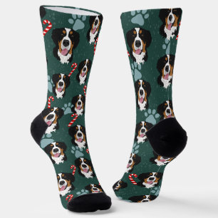 Chaussette Chien de montagne bernois de Noël