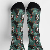 Chaussette Chien de montagne bernois de Noël (Haut)