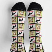 Chaussette Chien de Noël personnalisé (Haut)