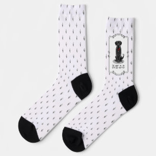 Chaussette Chien de repérage du Labrador du labo noir