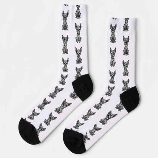 Chaussette Chien Géométrique (Gauche)