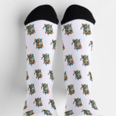 Chaussette Chien Géométrique Coloré (Haut)