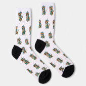 Chaussette Chien Géométrique Coloré (Droite)