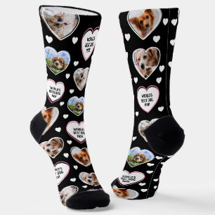 Chaussette CHIEN MOM Custom 4 Animal Chat Chien Coeur Photo N