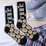 Chaussette Chien personnalisé DAD Motif personnalisé Crew pho<br><div class="desc">Meilleur Papa Chien Jamais ! Surprenez l'amoureux des chiens si c'est un anniversaire, Fête des pères ou Noël avec ces super mignonnes photos d'animaux de compagnie partout sur les chaussettes d'impression. Ils seront les favoris de tous les amoureux de les chiens, et les papas de chien. Customisez ces chaussettes photo...</div>