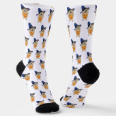 Chaussette Chien Sorcière Citrouille (Angulaire)