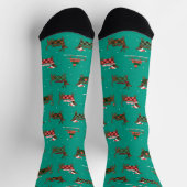 Chaussette Chien teckel de Noël (Haut)