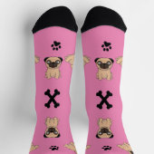 Chaussette Chienne carlin femme (Haut)