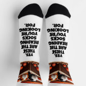 Chaussette Chiens De Guinée Drôle À Lire Sous Champignons Rou (Haut)