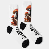 Chaussette Chiens De Guinée Drôle À Lire Sous Champignons Rou (Droite)